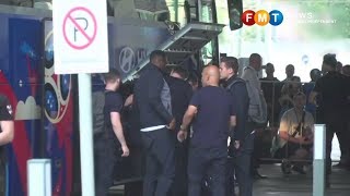 France squad arrive in Moscow ahead of World Cup final [upl. by Lois]