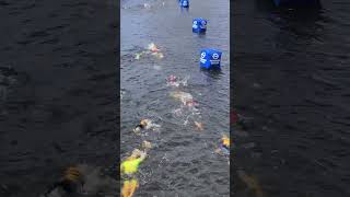 Hamburg Wasser Triathlon Ende der Schwimmstrecke Juli 2024 [upl. by Cavanaugh599]