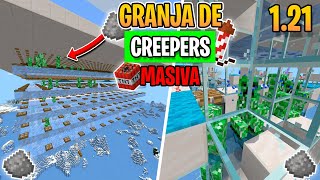 Granja de CreepersPólvora Facil y Masiva Para Minecraft Bedrock 121 PEXBOXPS4SwtichW10 [upl. by Stuart994]