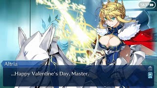 FGO NA  Valentines Chocolate Artoria Lancer wVoice Sync [upl. by Stutman]