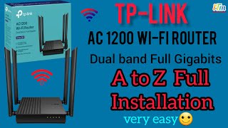 tp Link Archer C64 AC1200 Wireless MUMIMO WiFi Router acher c64 tplink router internet mahbuba [upl. by Edmondo]