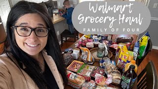 Weekly Walmart grocery Haul  180  Family of 4 [upl. by Herman83]