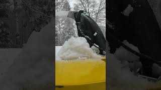 Blowing Deep Snow With John Deere X590 Snow Thrower [upl. by Gagliano305]