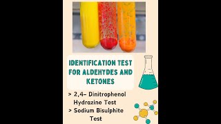 Identification test for aldehydes and ketones [upl. by Adelaida]