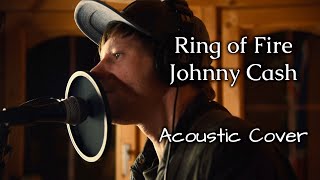 Ring of Fire acoustic Cover  Johnny Cash  w Vocal Harmoniser Pedal [upl. by Llatsyrk]