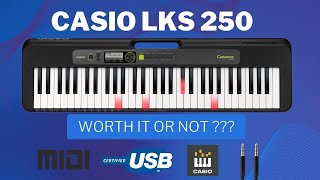 Casiotone LKS250 Lighted Keys Budget Keyboard Unbox amp Review with Full Demo [upl. by Arehsat458]