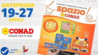 VOLANTINO SPAZIO CONAD dal 19 al 27 aprile 2022 [upl. by Nealy]