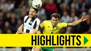 HIGHLIGHTS Newcastle United 43 Norwich City [upl. by Haimehen]