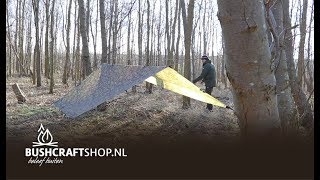 Basissetup van de DD Hammocks Tarp 3x3 Multicam [upl. by Nivi]