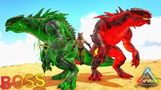 Celestial Giga VS Fire And Caustic Colossus Boss 🔥  ARK Survival Evolved Primal Fear 100X  Part 96 [upl. by Yelnoc]