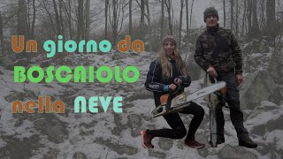 Un GIORNO da BOSCAIOLO nella NEVE [upl. by Danaher]