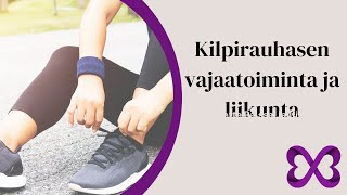 Kilpirauhasen vajaatoiminta ja liikunta [upl. by Ezitram538]