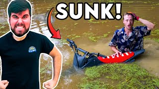 MILLER CRASHED MY DIRTBIKE INTO POND RUINED [upl. by Eceirahs]