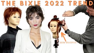 THE BIXIE  How to cut a bixie haircut trend for 2022 [upl. by Corbin]