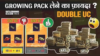 GROWING PACK BGMI  GROWING PACK EVENT KYA HAI  PUBG GROWING PACK FULL EXPLAIN  UC BACK OR NOT [upl. by Stroup]