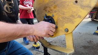 Changing the rotor assembly on a 5’ Behlen Country Rotary Tiller [upl. by Hasan]