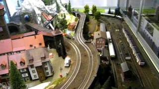 Marklin HO Train Layout another view [upl. by Nowyt]