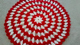 Crochet Thalposh crosia Thalposh design Woolen rumal385 bySantosh All Art [upl. by Irby]