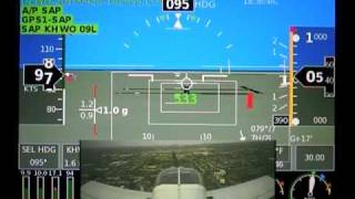 GRT Sport SX Landing with Synthetic Vision amp Tail Camera [upl. by Tom]