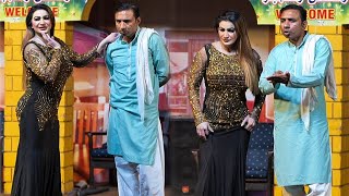 Saima Khan With Rashid Kamal amp Falak Shair  New Punjabi Stage Drama Clip  Best Comedy 2021 [upl. by Umont462]