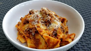 Pappardelle Bolognese Simple and Delicious Recipe [upl. by Burns213]