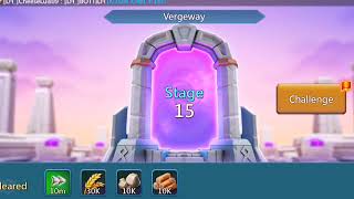 lords mobile game vergeway chapter 15 easy win lordsmobile [upl. by Houghton]