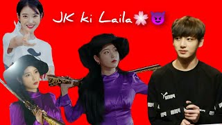 Apun bola tu meri laila😉😘  JK amp IU  BTS fmv [upl. by Nnaesor945]