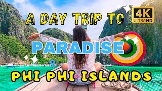 Phuket to Koh Phi Phi Island Day Trip  Thailand 4K Walking Tour [upl. by Cyma408]