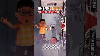 Arwah Upin amp Ipin Gentayangan 👻 Ehsan Dipaksa Jadi Arwah😱  MRI shorts [upl. by Tomlin]