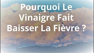 Pourquoi le vinaigre fait baisser la fièvre [upl. by Tally]