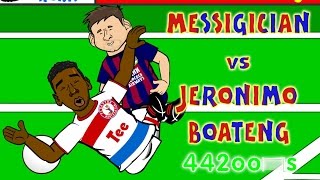 💫Lionel Messi vs Jerome Boateng CONSPIRACY💫Fall Goal Barcelona Bayern Munich 30 2015 Parody [upl. by Ylenaj]