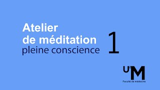 Atelier 1  Introduction à la méditation et souvrir à lexpérience de linstant présent [upl. by Esinal]