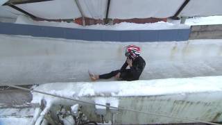 British bobsled crashes during mens World Cup race  CBC Sports [upl. by Ycniuqed911]