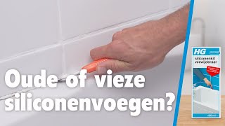 Siliconenkit en resten in je badkamer Makkelijk verwijderen met HG [upl. by Cirenoj880]