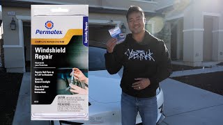 How to fix your Tesla Model 3 windshield crack with a 10 Permatex Windshield Repair [upl. by Shafer849]