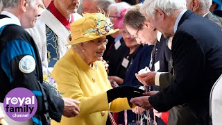 Queen attends annual Royal Maundy Service in Windsor [upl. by Nylaf42]