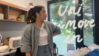 uni vlog 📦 London uni move in vlog student hall a begining of a new chapter [upl. by Gill]