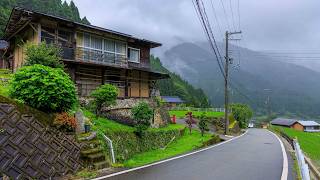 Rainy Season Walk in Beautiful Mountain Village  Kawakami Japan 4K Rural Afternoon Ambience [upl. by Duntson961]