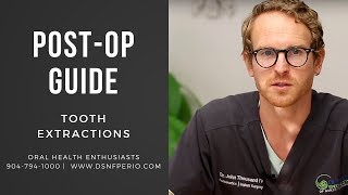 PostOperative Guide to Tooth Extractions With or Without Bone Grafting  Dr John W Thousand IV [upl. by Evangeline]