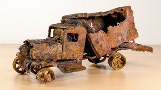 Restoration extreme rusty abandoned 1931´s car truck [upl. by Veneaux680]