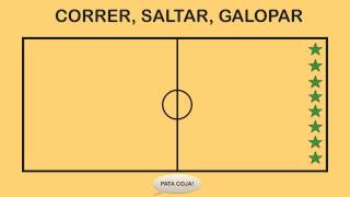 CORRER SALTAR GALOPAR  Juegos Educación Física [upl. by Yhtommit]