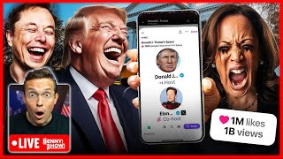 Trump Interview With Elon Musk Hits ONE BILLION Views 📈 BREAKS Internet as Kamala SEETHES with RAGE [upl. by Ojaras]