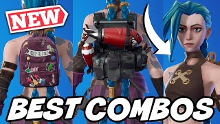 BEST COMBOS FOR NEW ARCANE JINX SKIN FORTNITE X LEAGUE OF LEGENDS  Fortnite [upl. by Stempson978]