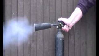 CO2 fire extinguisher discharge test 2 [upl. by Yecaw]