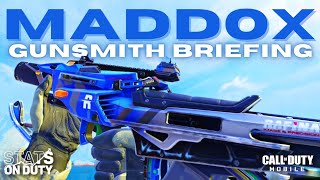 Maddox PostNerf Analysis  Gunsmith Briefing  Call of Duty Mobile [upl. by Erodeht]