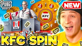 NEW 8000 KFC LUCKY SPIN OPENING PUBG MOBILE [upl. by Nnaegroeg]