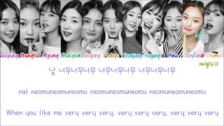 IOI 아이오아이  Very Very Very 너무너무너무 Lyrics [upl. by Vadnee]