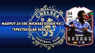 Madfut 24 Michael Essien Sbc Spectacular Goals  Madfut 24 Sbc Solutions [upl. by Laira]