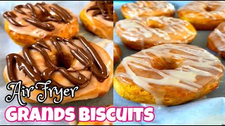 Air Fryer Grands Biscuits  Easy Glazed Donuts In Air Fryer [upl. by Ainegul]