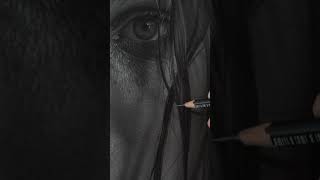 Drawing a hyperrealistic portrait with FaberCastell  Staedtler pencils How to draw realistically [upl. by Savina530]